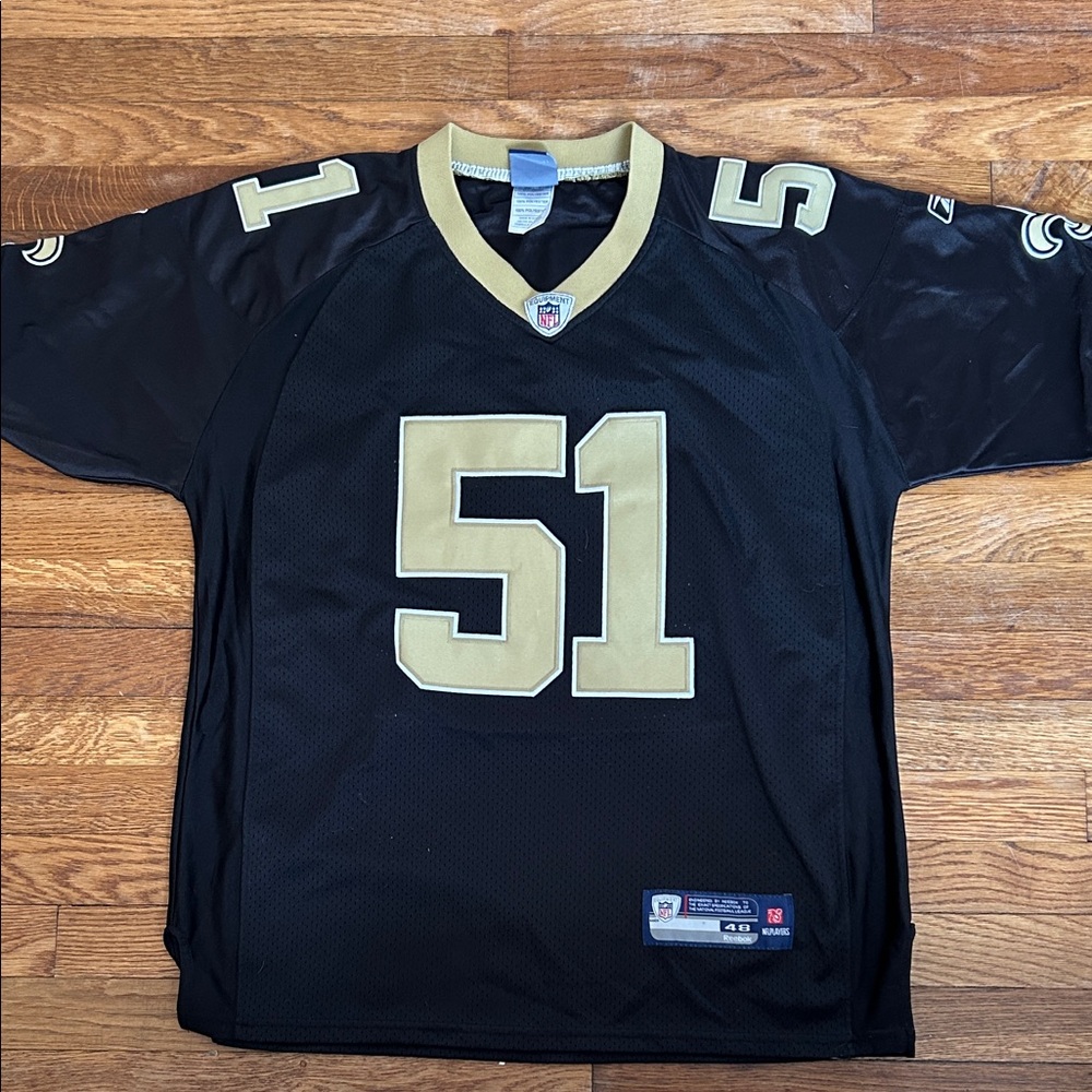 Reebok Jonathan Vilma new orlean saints stitched jersey